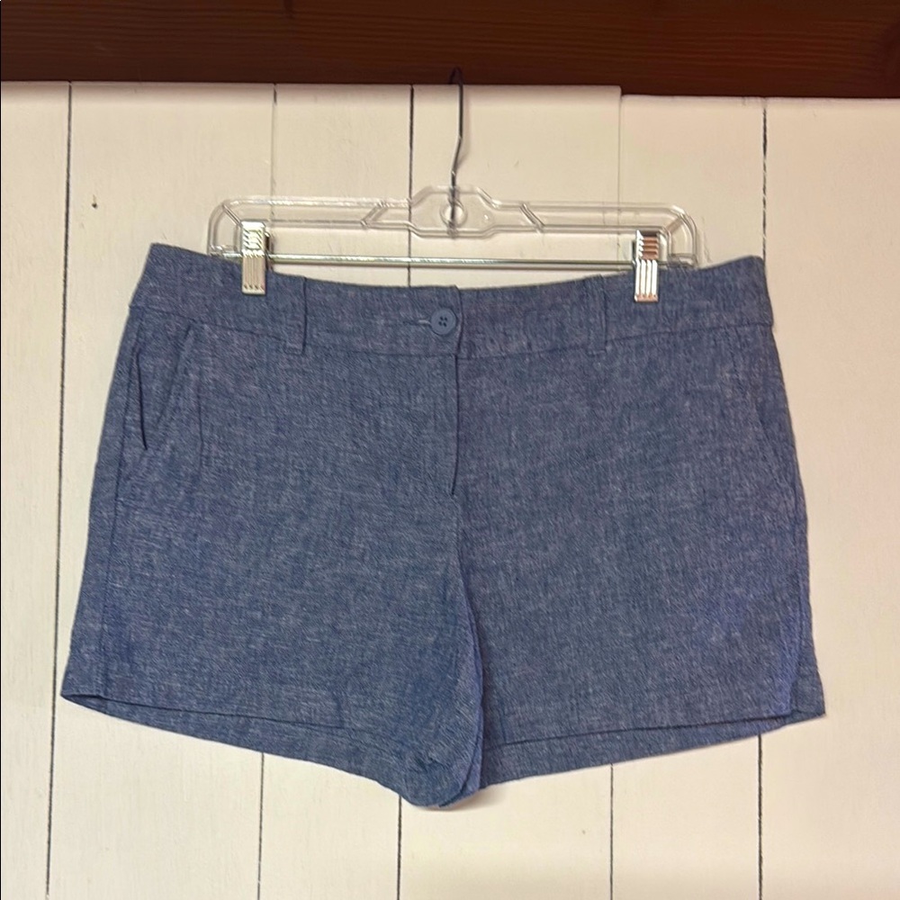LOFT Outlet Heathered Blue Women's Bermudas